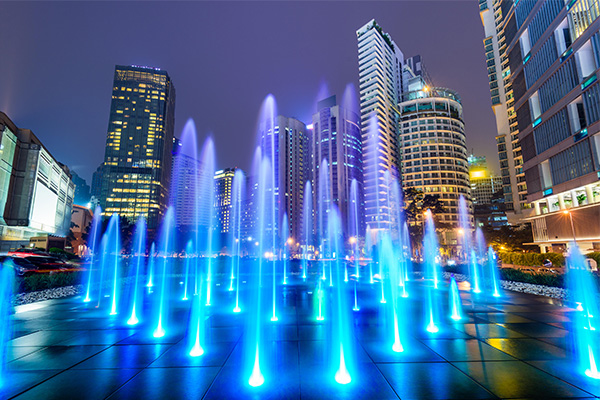 廣場(chǎng)夜景燈光設計